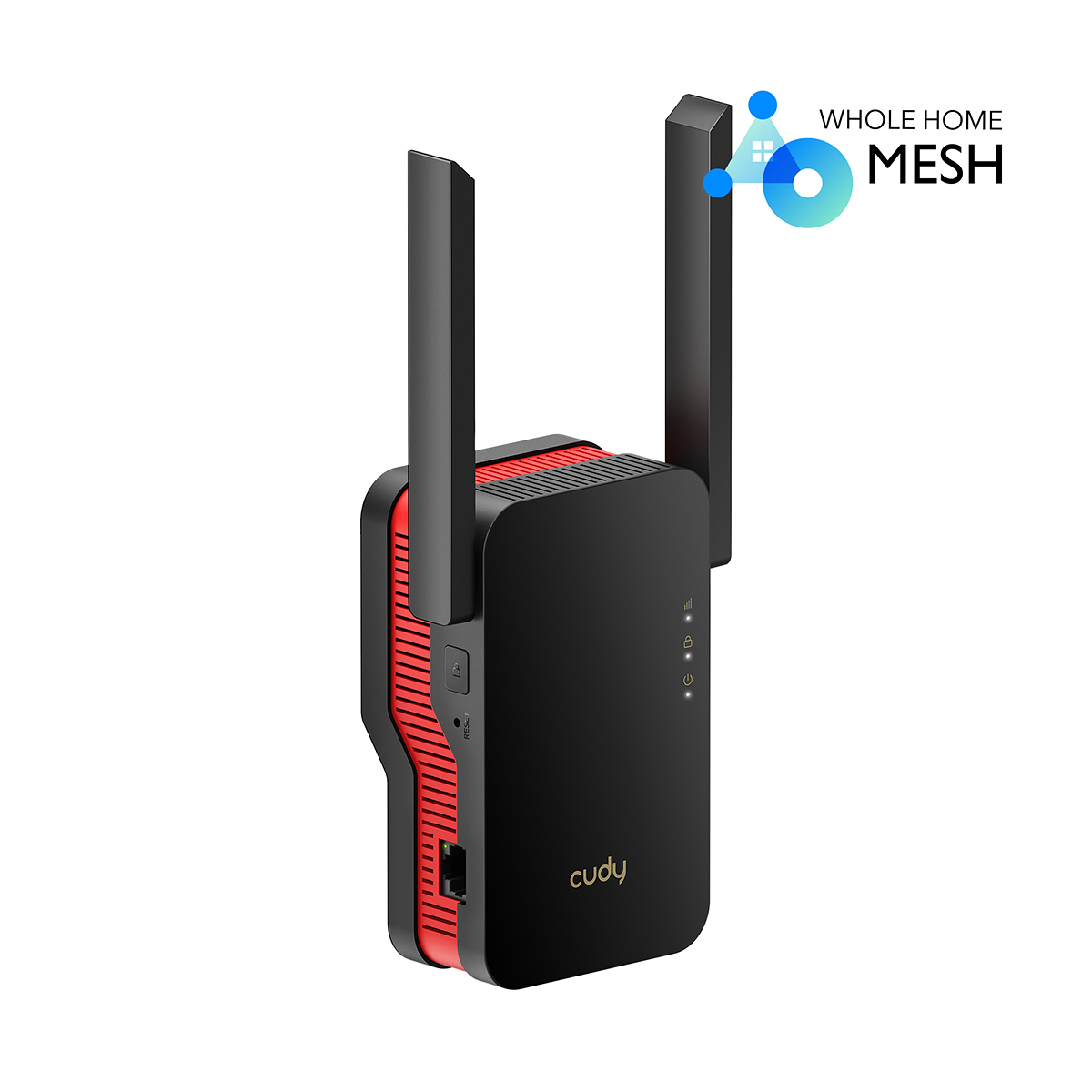 Cudy RE3000 AX3000 Dual Band Wi-Fi 6 Range Extender - Extremely Fast AX3000 Wi-Fi 6 Technology -  OFDMA, Beamforming and MU-MIMO Supported - Work with any standard router or gateway - Gigabit Ethernet ports to connect wired devices. 