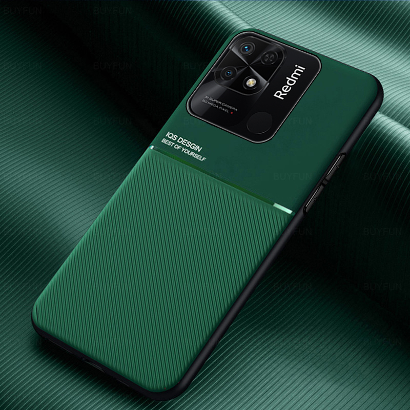 For Xiaomi Redmi 10C Case Car Magnetic Holder Leather Cover Redmy Radmi 10C 10 C C10 Soft Frame Protect Funda On Redmi10 6.71. 