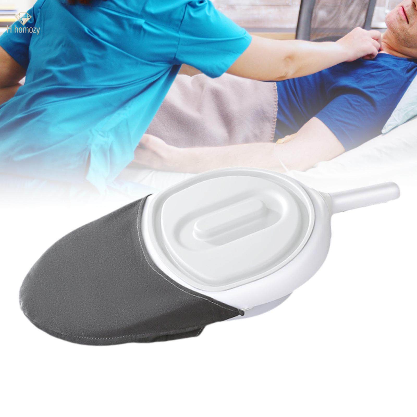 Portable Bed Pan with Guard with A Handle Load Bearing Bedridden Urinal for Home Elderly Men. 