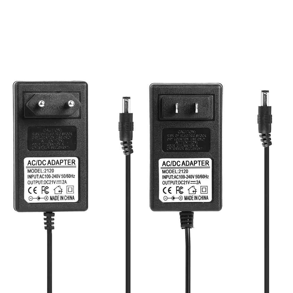 DC 21V 2A 18650 Lithium Battery Charger with 5.5 * 2.5mm Output Port Safe Charger Power Adapter Module Buck Stabilized Voltage. 