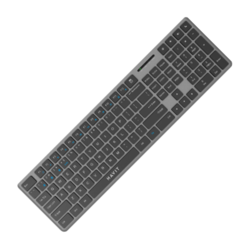Havit KB235WB Dual Mode Wireless gray keyboard. 