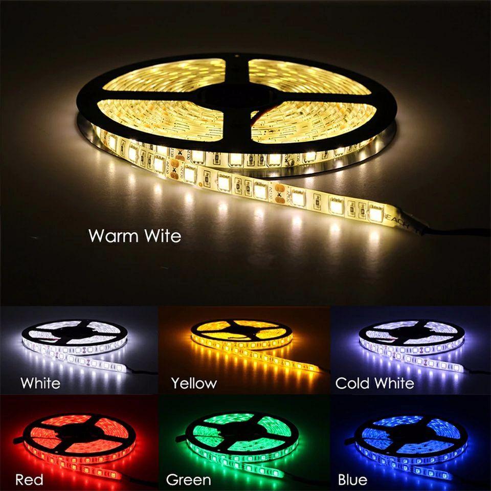 RGB Full Color Led Strip Light SMD3535 LED DC12V 16 Color SMD5050 60Leds/M Flexible Lighting Ribbon Tape. 