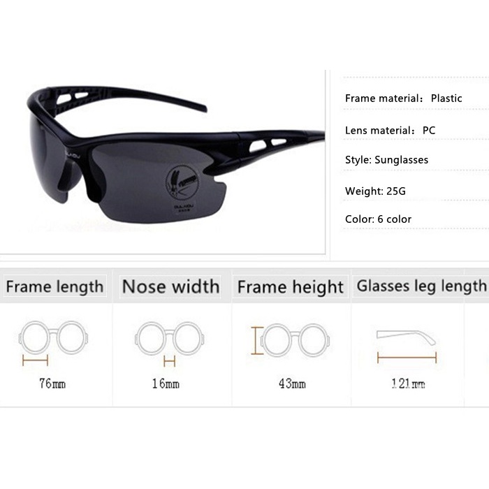 J.O.Y Night Vision HD Cycling Sunglasses Men's Sports Outdoor Riding Glasses Windproof, Dustproof and Insect-proof riding glass driving glasses #096. 