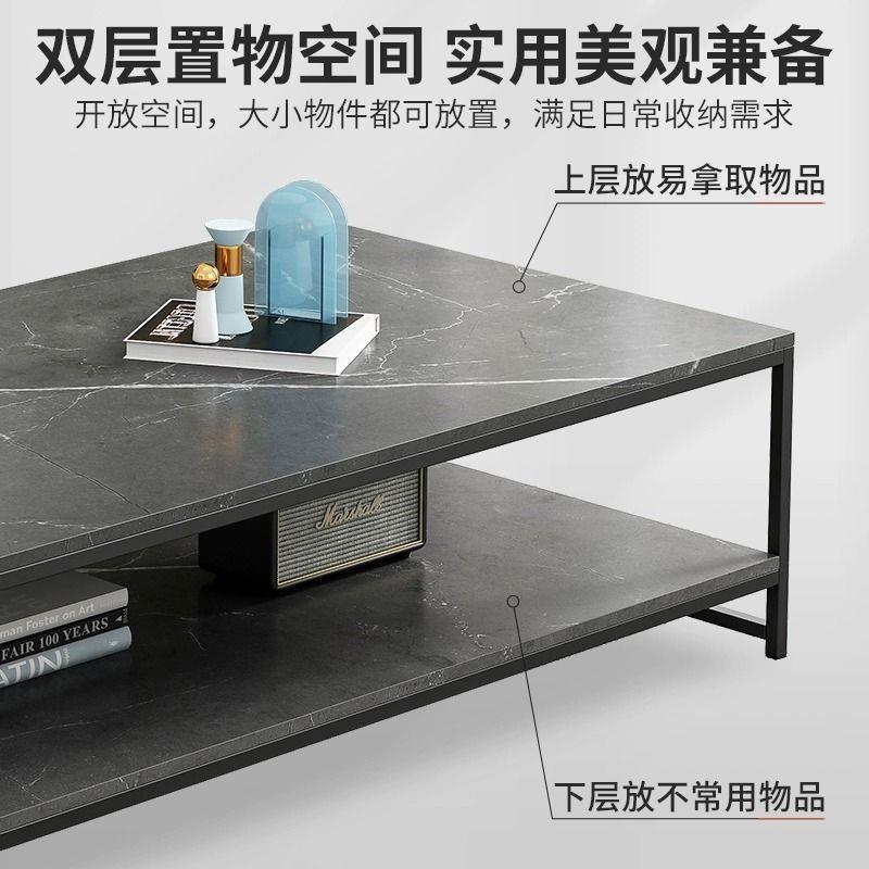 Coffee Table Office Simple and Light Luxury Modern Living Room Home Small Table Minimalist Tea Table Simple Small Apartment Tea Table Cross. 