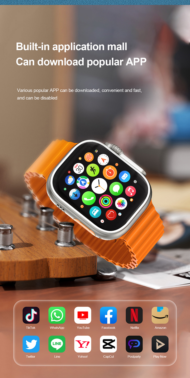 S8 Ultra Honeycomb Edition Smartwatch 4G Camera Version Google Playstore Whatsapp IMO YouTube Tiktok 1GB RAM 16GB ROM Android Smart watch. 