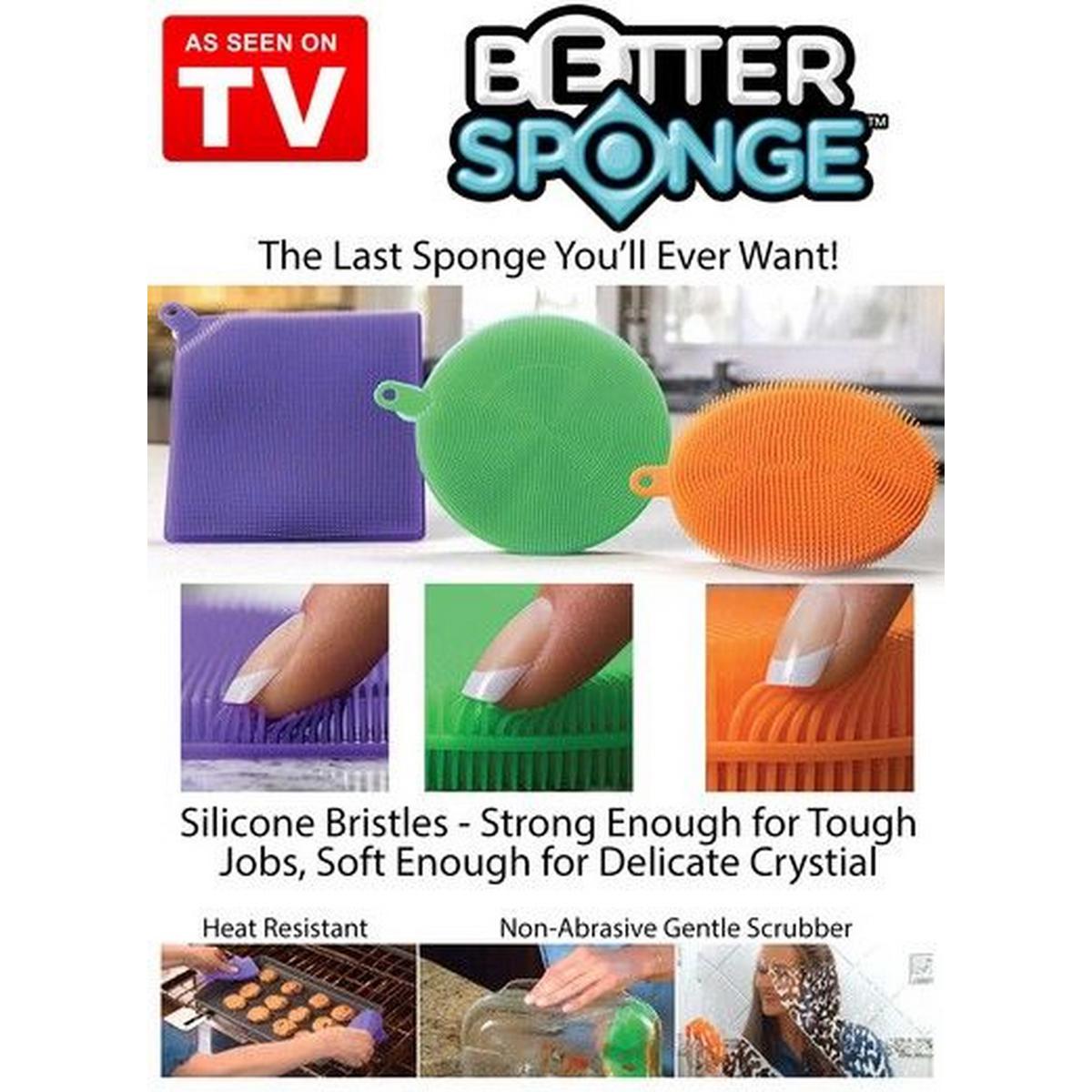 Silicone Sponge Dish Washing Kitchen Scrubber