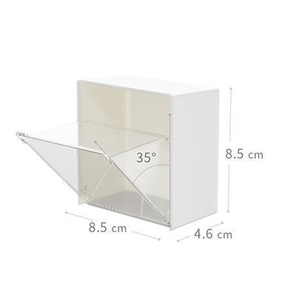 Transparent Adhesive Small Object Storage Box Multifunctional Organizer Storage Box Clamshell Storage Box for Home. 