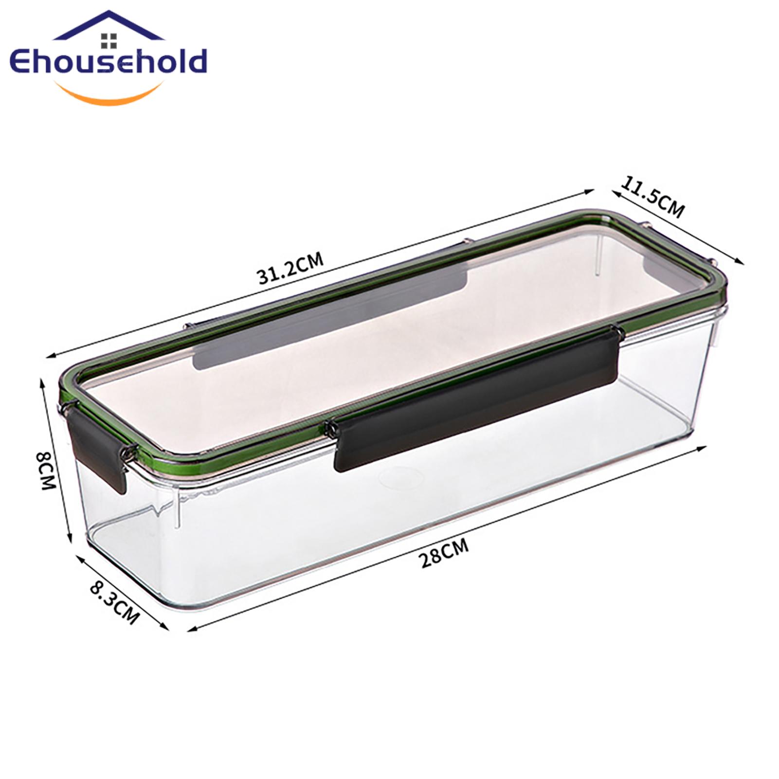 Moisture-proof Food Box Large Capacity Rectangular Pasta Storage Box with Moisture-proof Seal Visible Design Food Container for Noodle Storage Container. 
