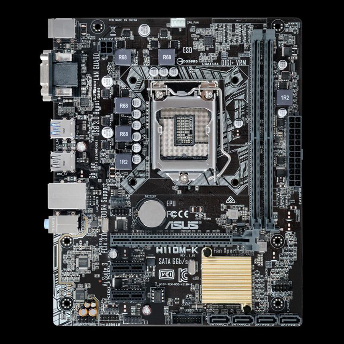 Asus H110M 6Th Gen 7Th Gen Motherboard - Upgrade Your Pc With This Reliable And High-Performance Motherboard From Asus