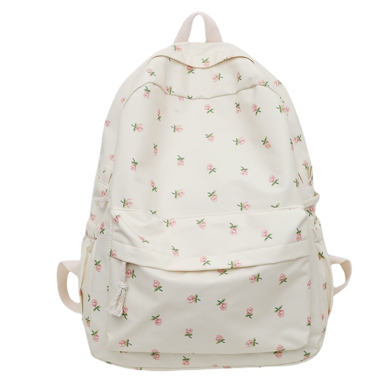 Secretly can't hide the same schoolbag of Sang Zhi, Zhao Lusi, the same backpack, the schoolgirl is small, fresh and floral backpack, Xia. 