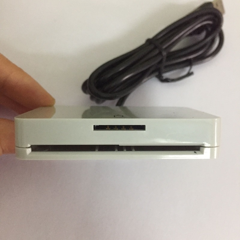 RIQUEZA Card Reader USB 2.0 2 in 1 ID-1/2FF 12 Mbps Support IC Smart Card Smart Card Reader 2G/3G/4G SIM Card Reader Writer. 