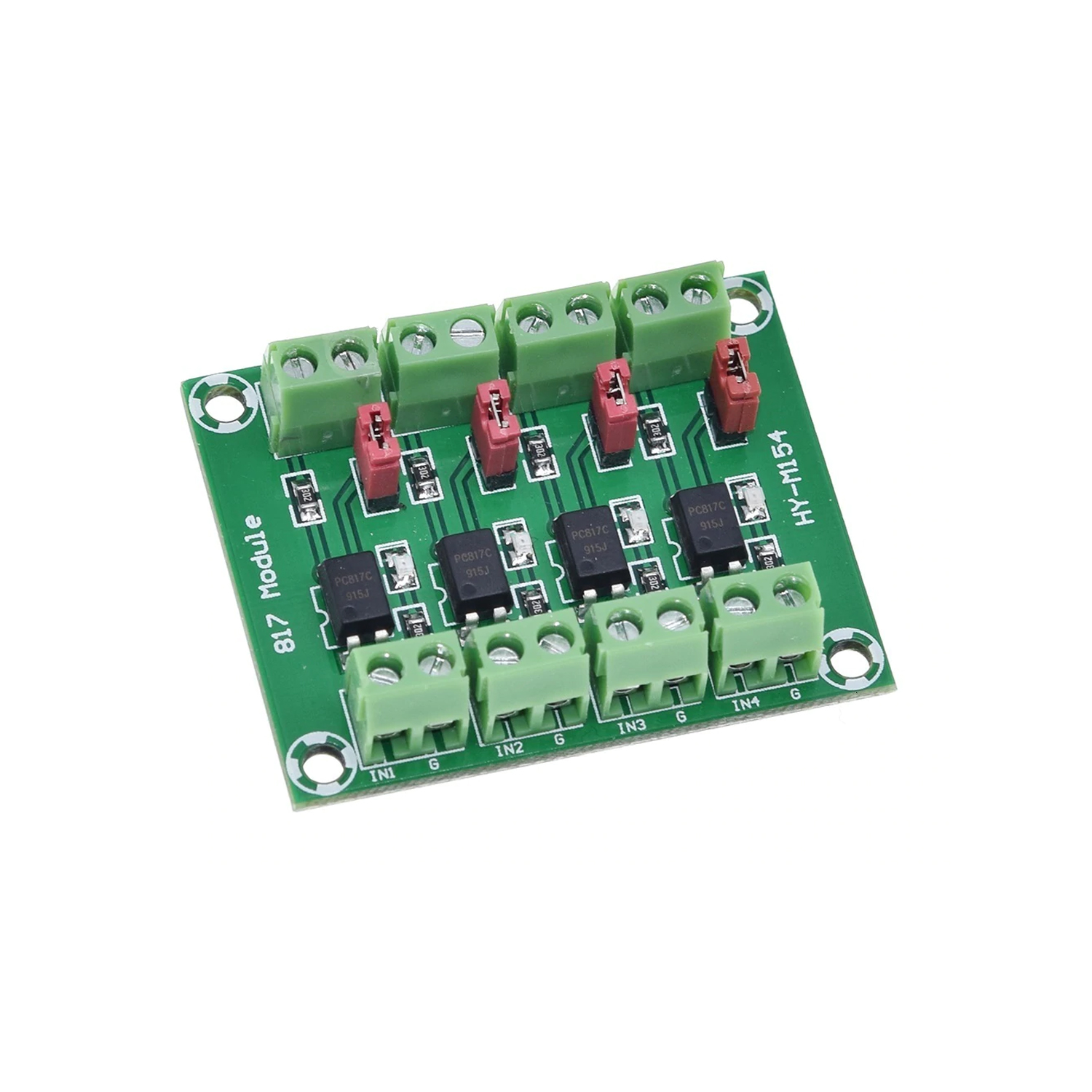 PC817 4 Channel Optocoupler Isolation Board Voltage Converter Adapter Module 3.6-30V Driver Photoelectric Isolated Module PC 817