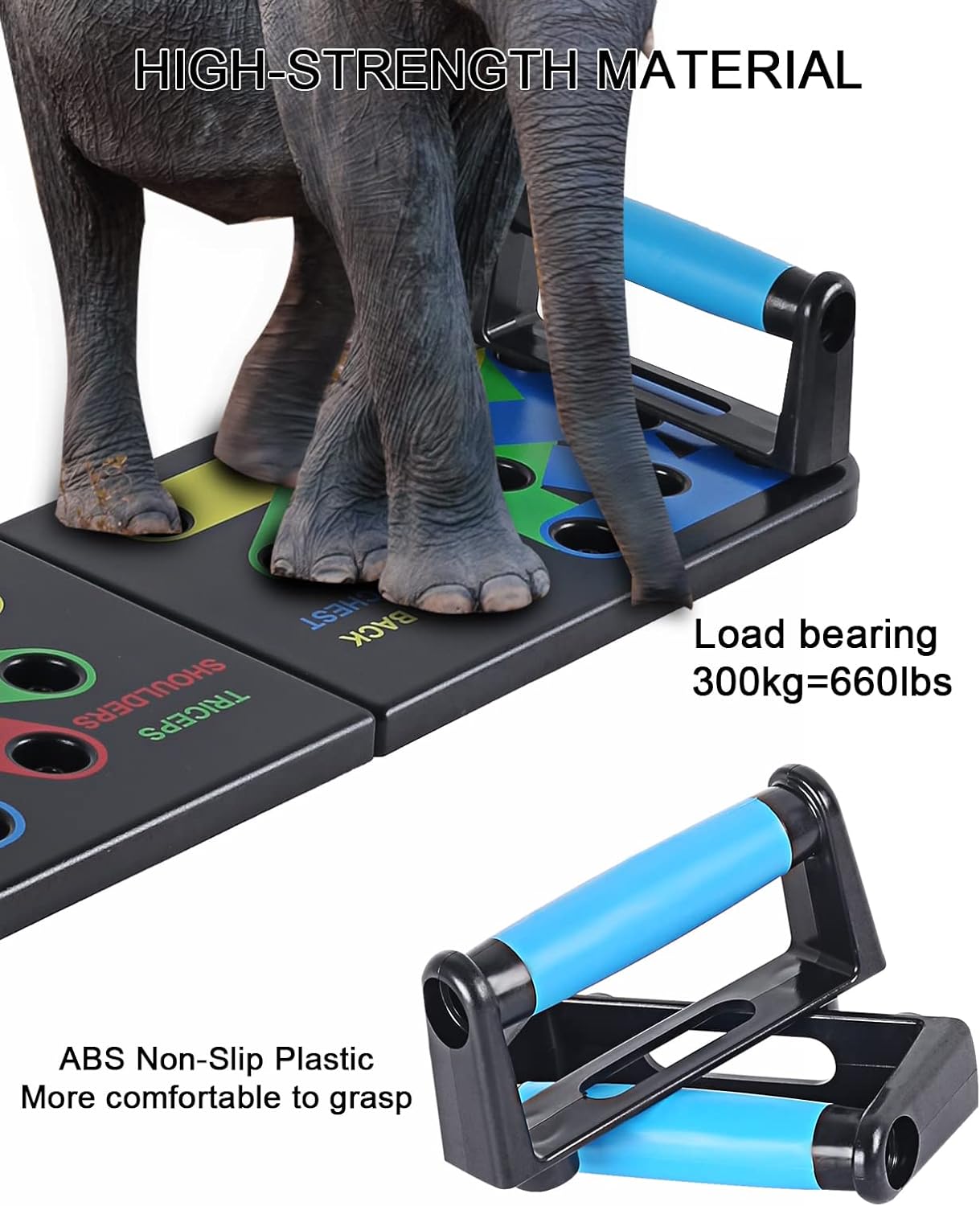 9-In-1 Foldable Push Up Board Multifunction Push-Up Rack. 