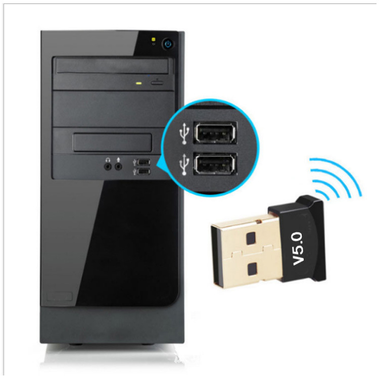 Bluetooth 5.0 computer transmitter domestic chip BR8651 headset keyboard mouse Bluetooth receiver adapter. 