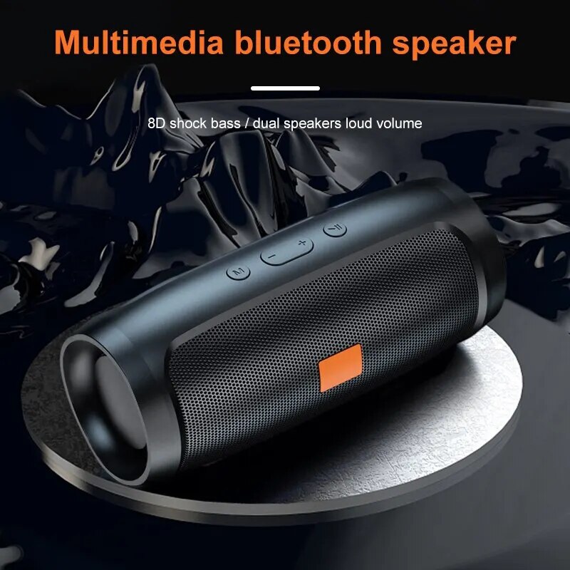 Bluetooth Speaker 8D mini Soundbar Dual Speaker Stereo Tfusb Playback Fm Voice Broadcasting Portable Subwoofer Wireless Speaker. 