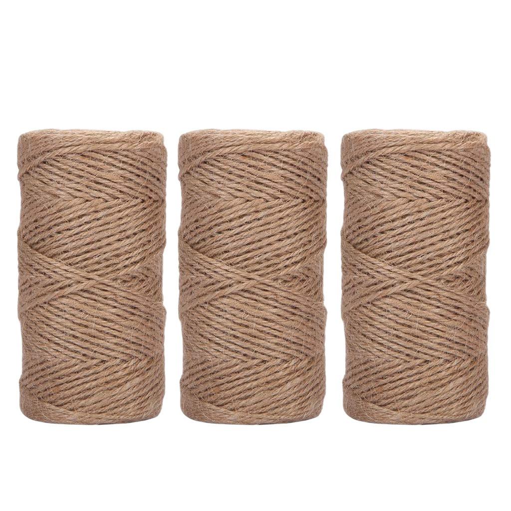 1000 feet Jute String 3 ply 2mm Thickness Black Jute Rope for
