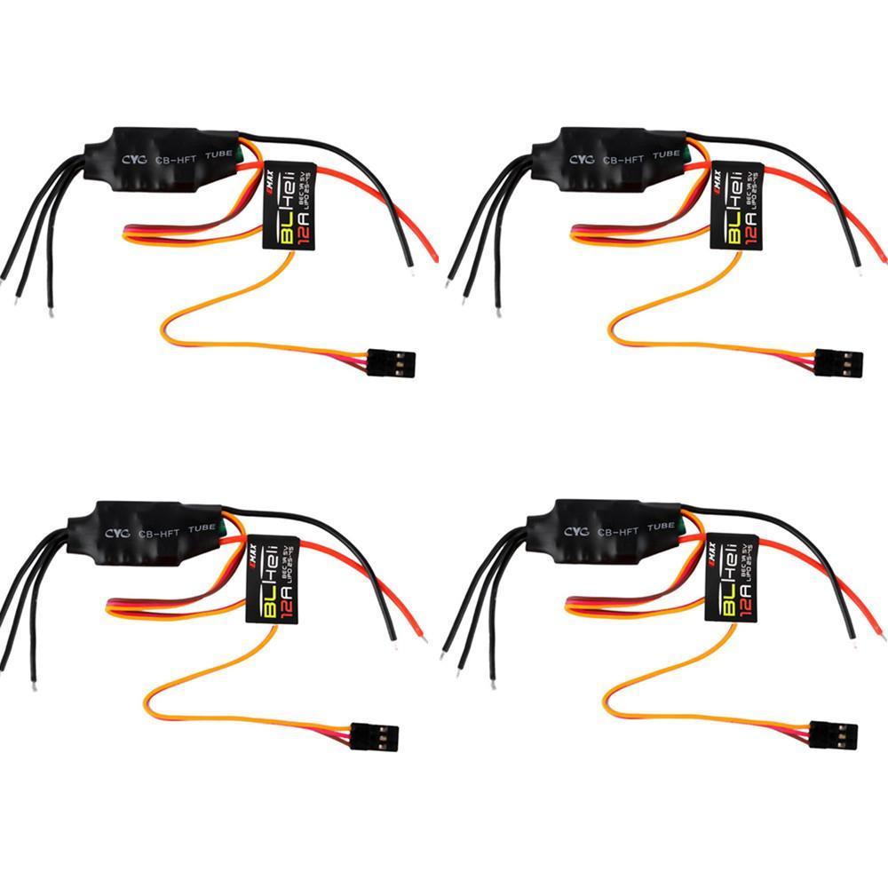 New 4Pcs 12A Brushless Emax High-Speed BLHeli ESC Controller For RC FPV QAV250 200 280 300 Quadcopter. 