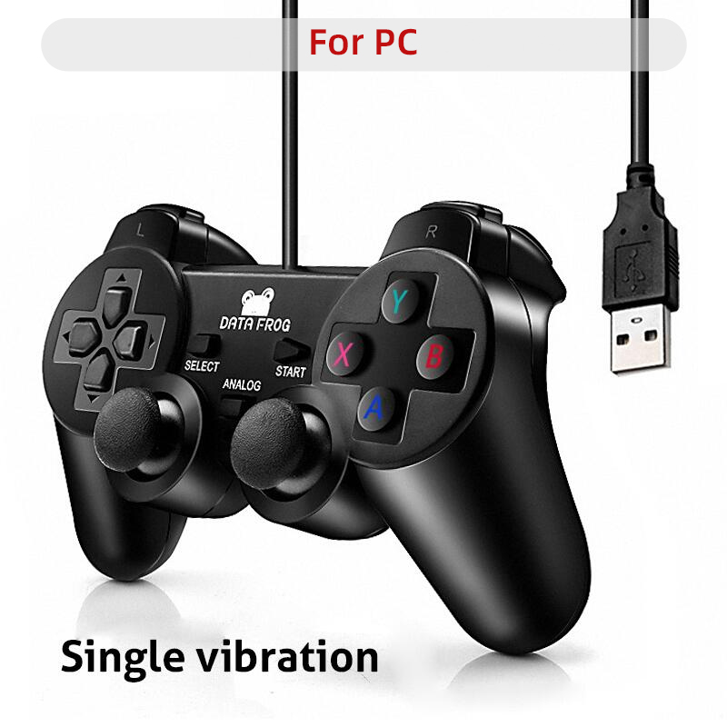 8/Win1n7/Win suitable for Wi-Fi laptop for PC electric joystick wired ROG vibration DATA FUSB PC controller suitable for nXP/Wi0 suitable for Vista black game controller. 