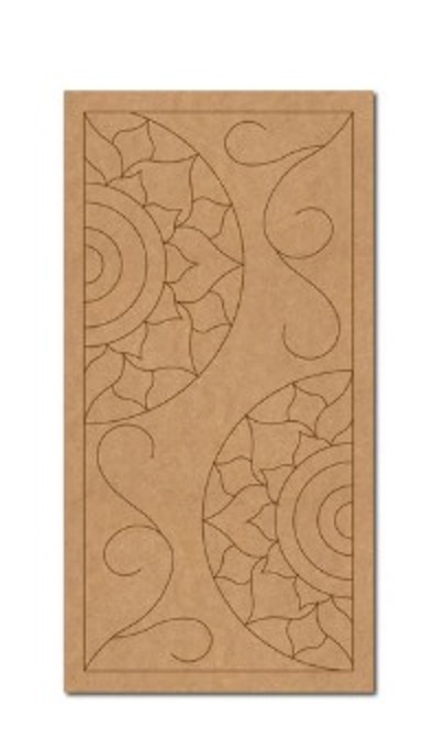 Mandala Round Cut Out 1 pic Marked Wooden MDF Boards Art and Craft Painting Cutout DIY Work Work Home, Decor Artistic (10x5 Inch). 