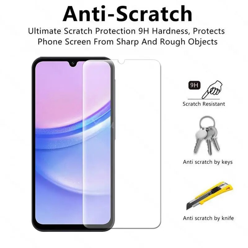 For Samsung Galaxy A15 Glass for Samsung A15 Tempered Glass Screen Protector Camera Lens Flim Galaxy A15 A14 A25 A05 A05S Glass. 
