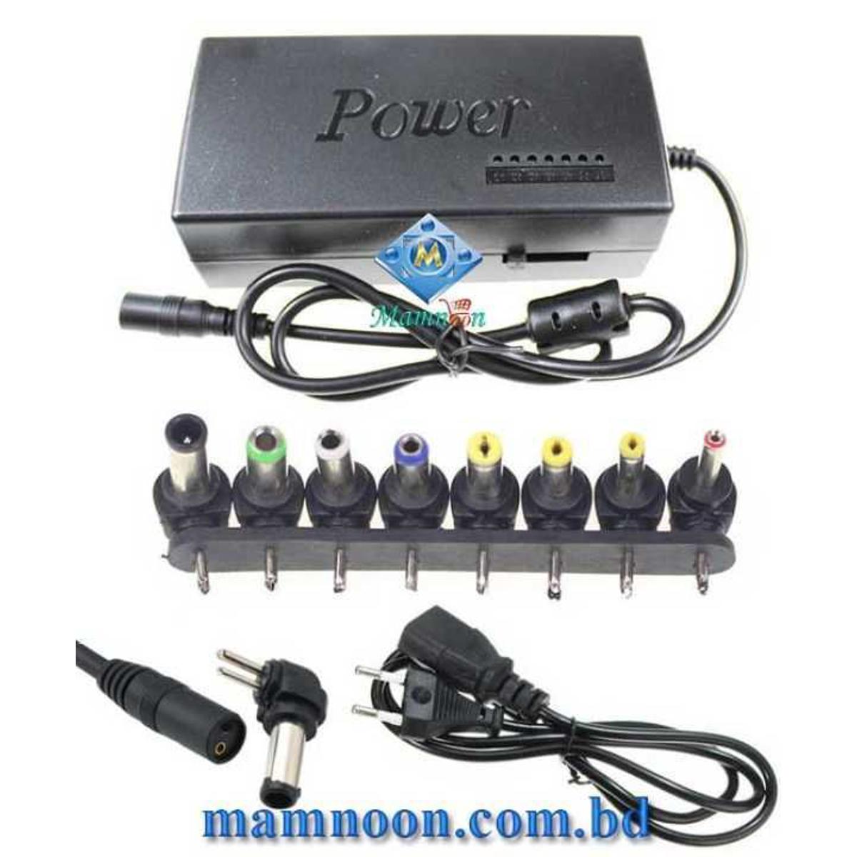 Universal Laptop AC/DC Charger Adapter - Black 96W Universal AC/DC Car and Airplane power charger Adapter 8 tips for laptop EU