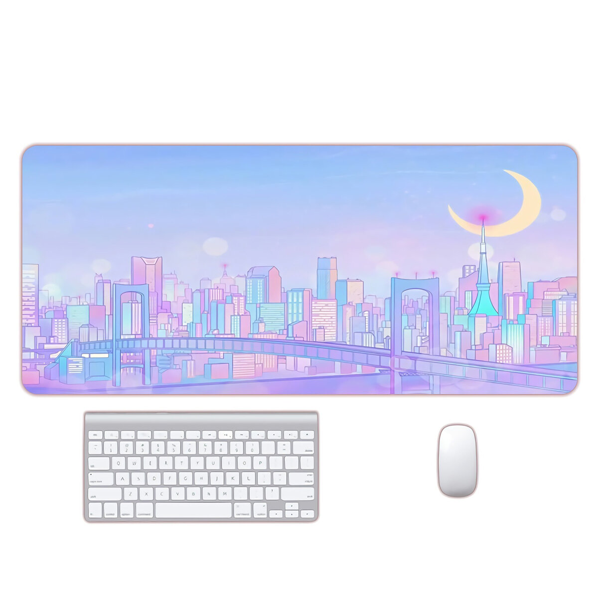 Minimalist mouse pad 800x300 non slip rubber game keyboard pad. 