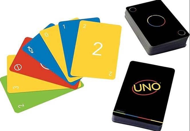 UNO Minimalista Special Edition Card Game Deck Black black uno card Uno Black Minimaslist | Uno Black Cards | Uno Minimalist. 
