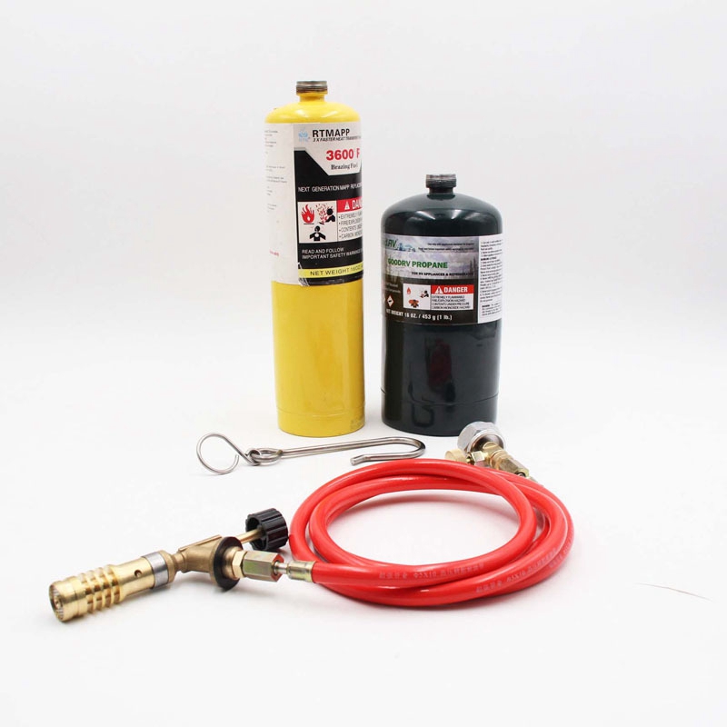 for Mapp Gas Turbo Torch Plumbing Turbo Torch with Hose for Solder Propane Welding Kit(null). 