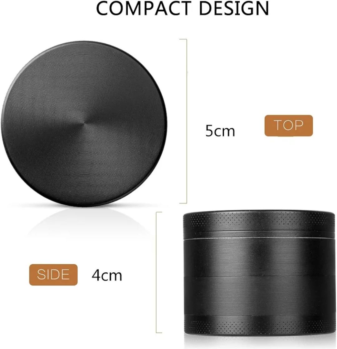 Mini Aluminum Alloy Spice Crusher Hand Muller Pollen Herbal Herb Grinder-Material: Aluminum Alloy Size(H x Dia): 3.5cm x 4cm(Approx.). 