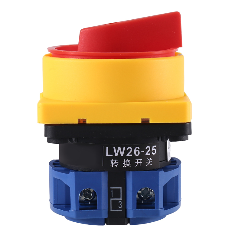25A Isolator Switch Changeover Switch Component 2 Positions Universal Cam Selector Latching Switches 550V 25A