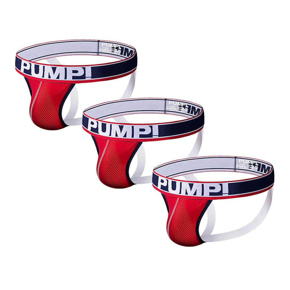 CMENIN Design PUMP (3 Pieces) Modal Men Underwear Thongss Mens Jockstrap High Quality Thongss And G strings CMENIN Design Comfort Dot H388