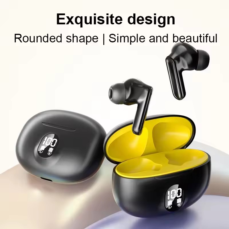 Timack® 895B TWS Wireless Earbuds Noise Canceling Waterproof Ear Buds in-Ear Stereo Headphones with LED Display Charging Case. 
