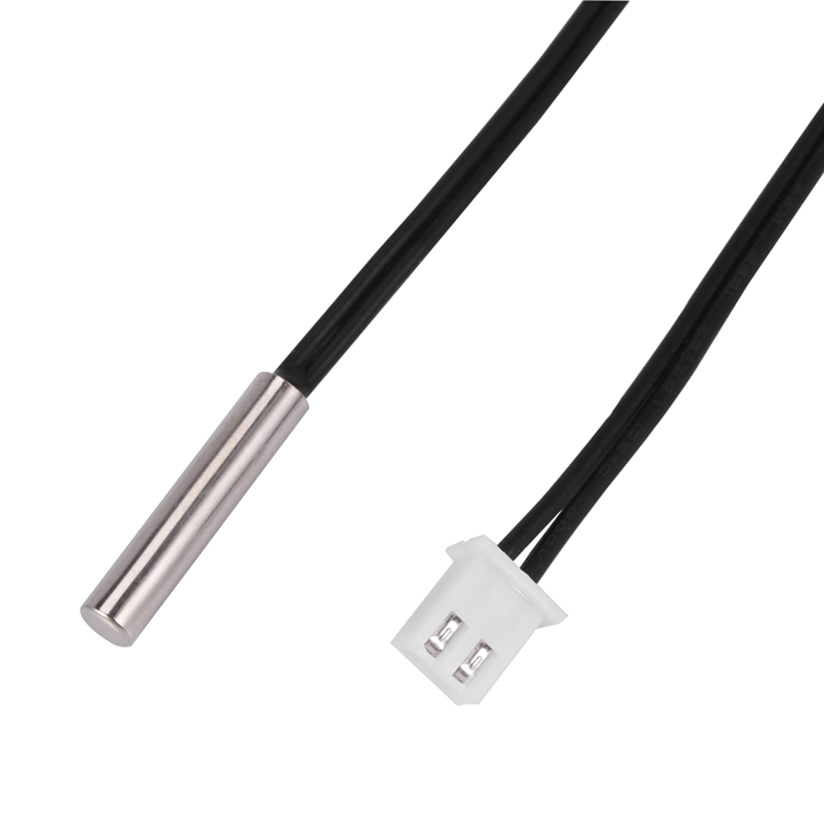 2X 2 m NTC thermistor temperature sensor waterproof probe wire 10 K 1% 3950 black. 