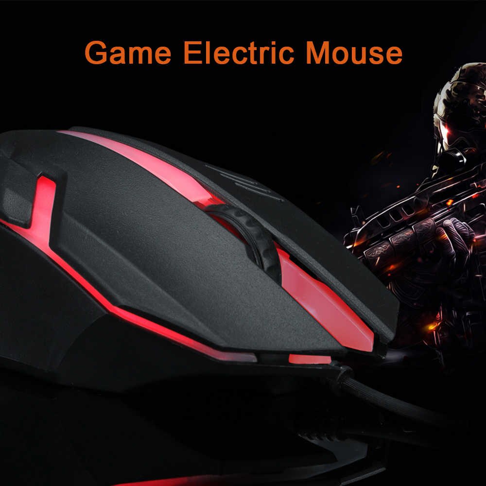 backlight Gaming/Wired Mouse OP-20 Weighted Cable Notebook Office 1200dpi Optical Mouse USB Interface Light Mice - Gaming Mouse. 