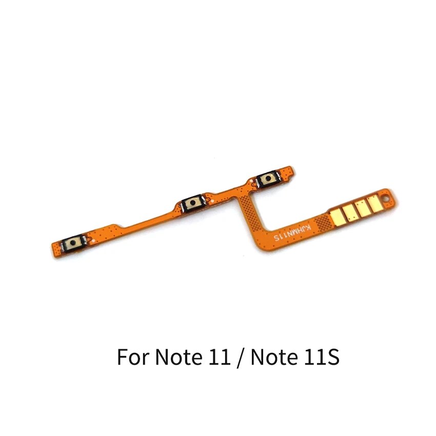 For Xiaomi Redmi Note 11 11S 11T 11E 11SE Pro Power Volume Button Flex Cable Side Key Switch ON OFF Control Button Repair Parts