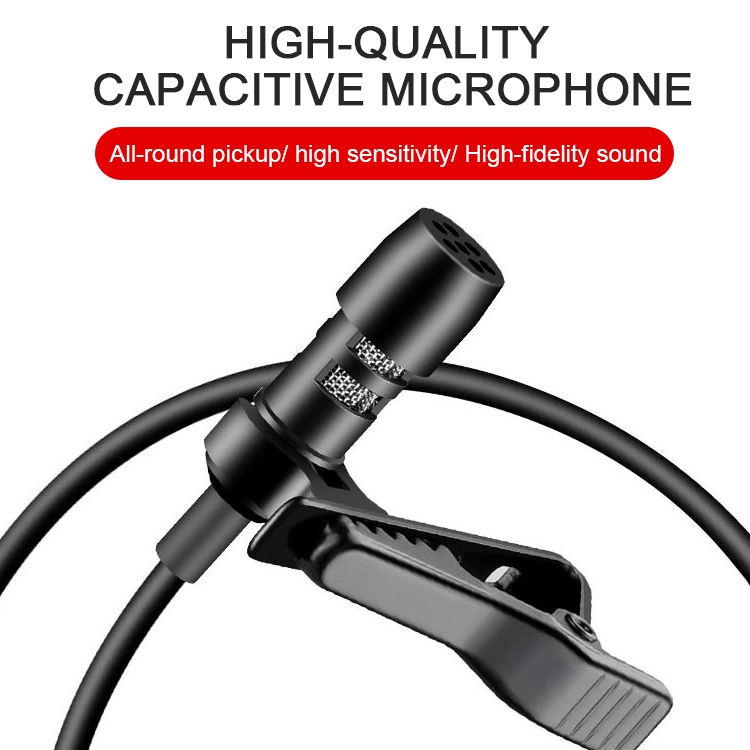 (COD) YICHUANG YC-LM10 USB-C / Type-C Intelligent Noise Reduction Condenser Lavalier Microphone, Cable Length: 1.5m. 