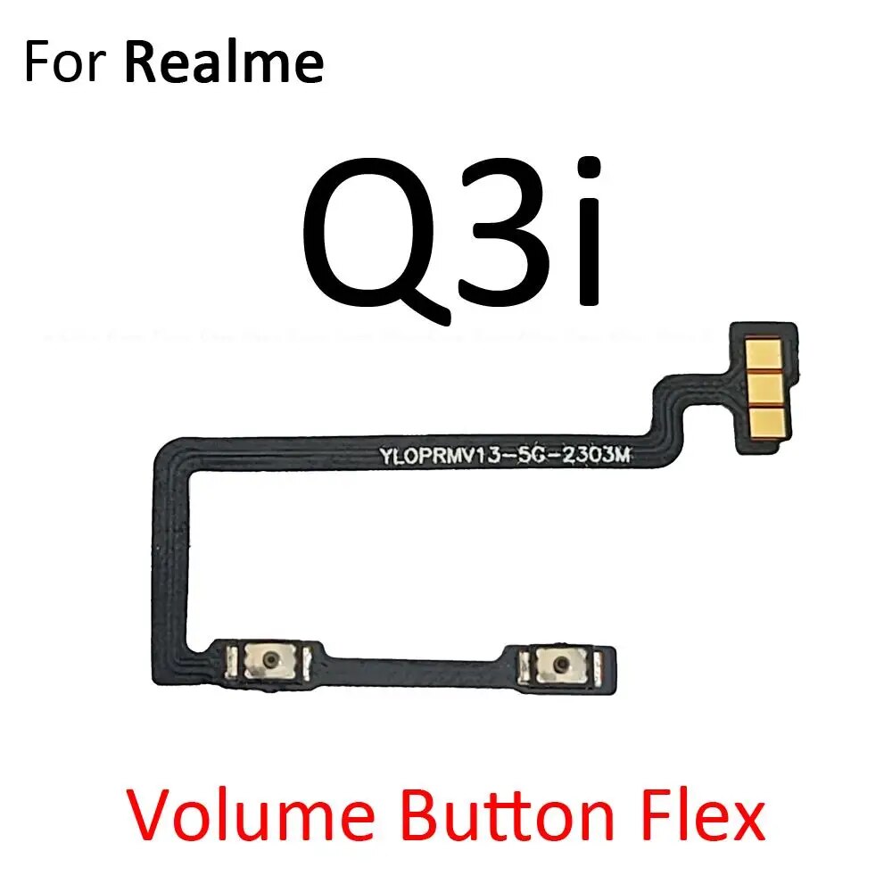 Volume Button Power Switch On Off Key Ribbon Flex Cable For OPPO Realme Q3 Q3i Q5i Q5 Pro Carnival 5G Replacement Parts. 