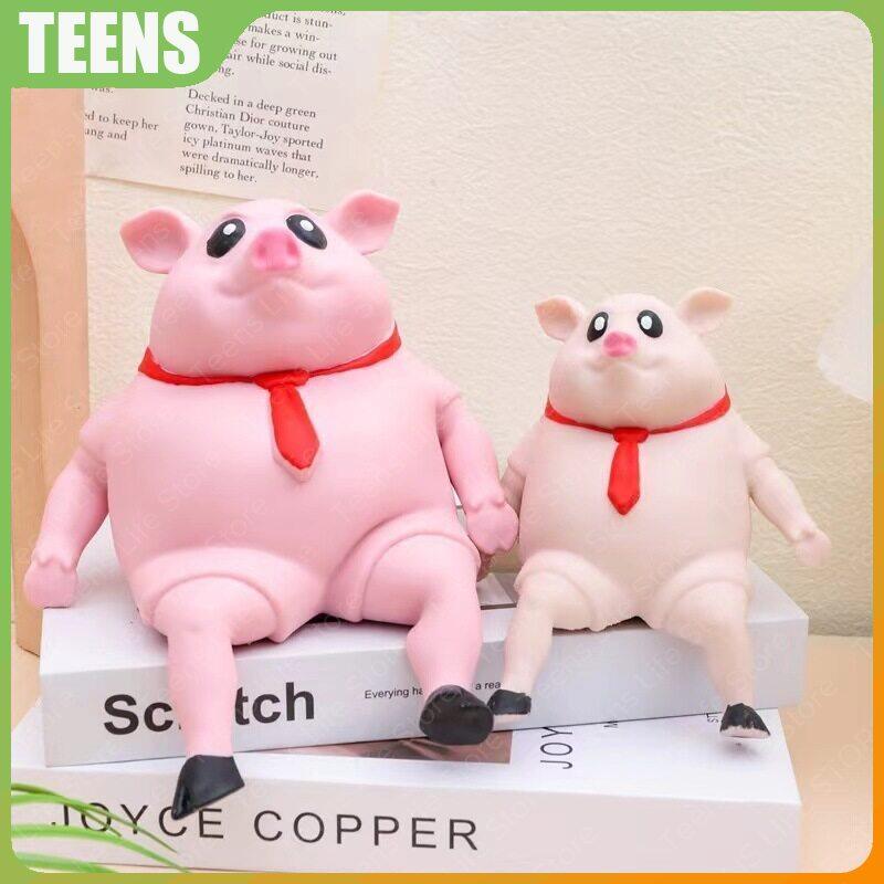 Piggy squeeze toy pig stretching squishy toy stretch squeeze stress squishy toy soft squeeze toy stretch toy. 