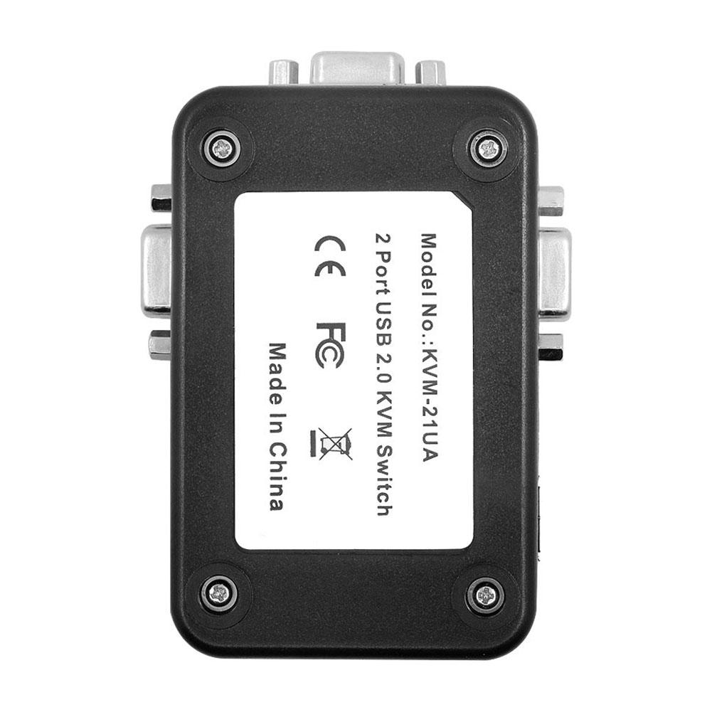 USB KVM Switch 2 rt VGA SVGA Sharing Switch Switch Box USB 2.0 KVM Mouse Switcher Keyboard 1920*1440 Vga Splitter Box -KVM line  adapter. 
