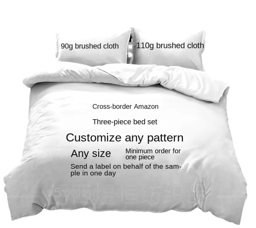 On the bed three-piece sets of four-piece sets, the earth map bedspread sets bedding to map production. 