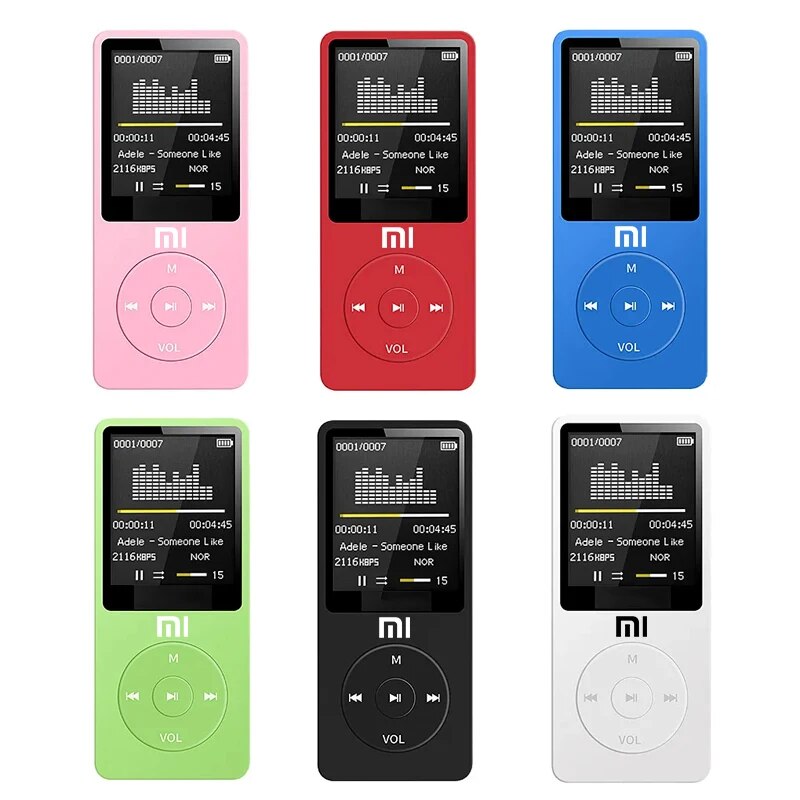 XIAOMI MP3 Player FM Radio Bluetooth Digital Display Media Bluetooth MP4 Player Walkman Pocket Audio Walkman Walking Music Play. 