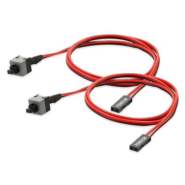 2 Pack 2 Pin SW PC Power Cable on/off Push Button ATX Computer Switch Wire 45cm. 