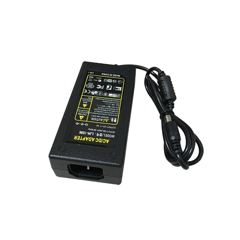 12V 5A Power Adapter Charger For Monit YONGNUO YN600L,YN300III,YN360,YN600RGB,YN300AIR,YN600AIR,YN-600II Godox Viltrox Switching. 