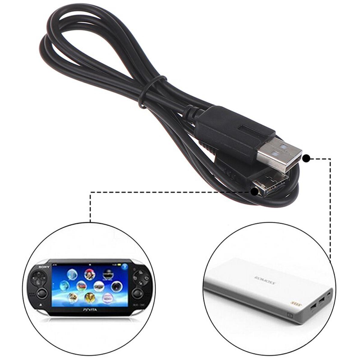 【DM bag factory Store】1.2M USB Cable Transfer Charger 2 in1 for PS Vita for PSV Game Cable USB Cable