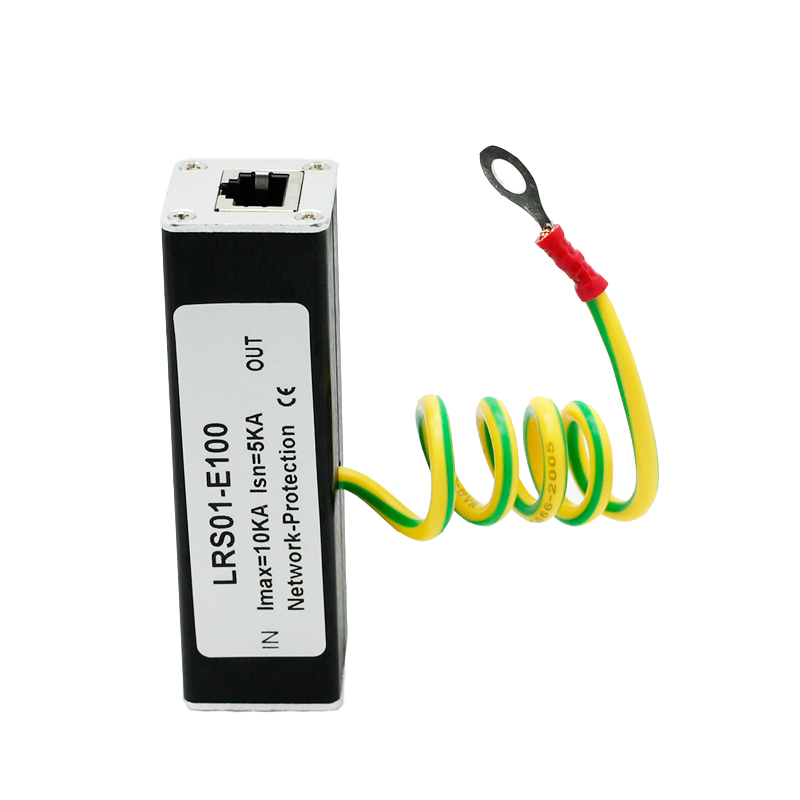 Network RJ45 Surge Protector Protection Device Lightning Arrester SPD for 100M Ethernet Network Thunder Lightning Arrester. 