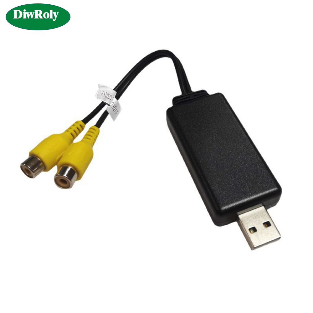 USB to Cvbs Video output Adapter to RCA interface Cable usb input 2 port vedio outbut to Car Radio Accessories Android TV Player. 