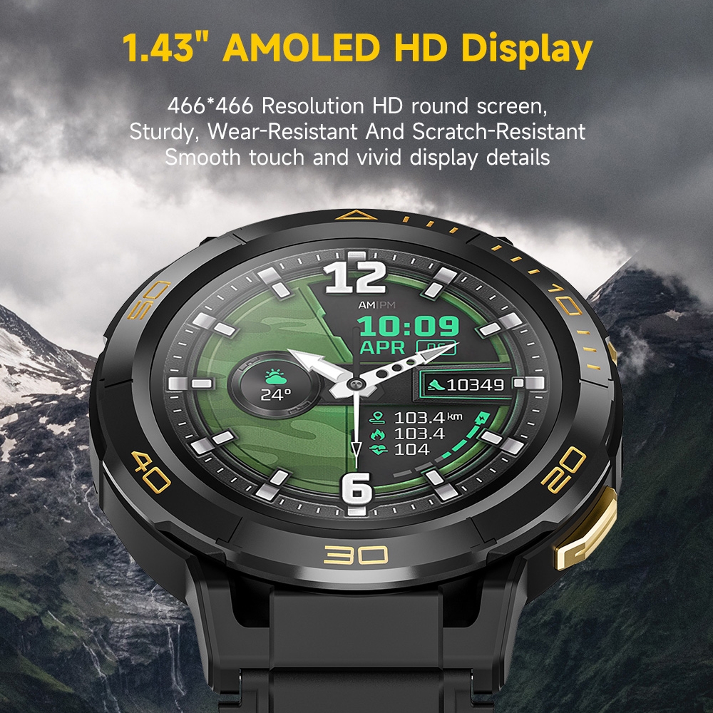 LEMFO Z1 1.43 inch AMOLED Screen Watch, 4G Network Android 8.1 2GB+16GB, Eurasian Version. 