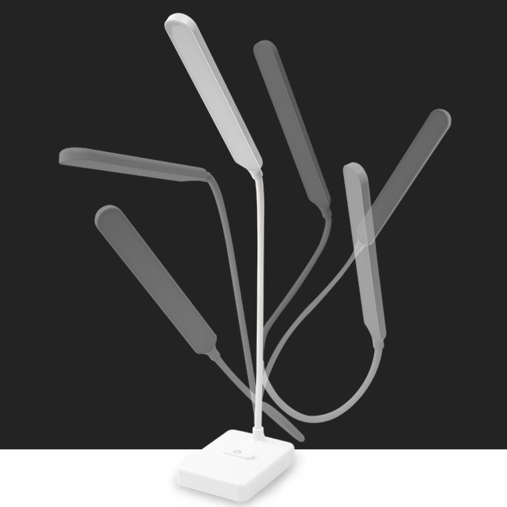 3 Modes Stepless Dimming Plug-in/USB Rechargeable Home LED Table Lamp Desk Light. 