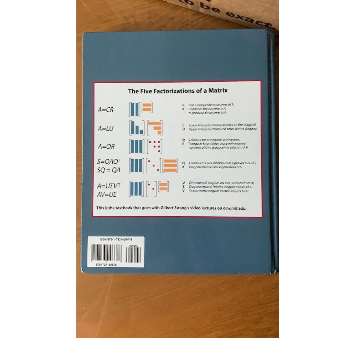 Introduction to Linear Algebra  by Gilbert Strang , 6th Edition. 