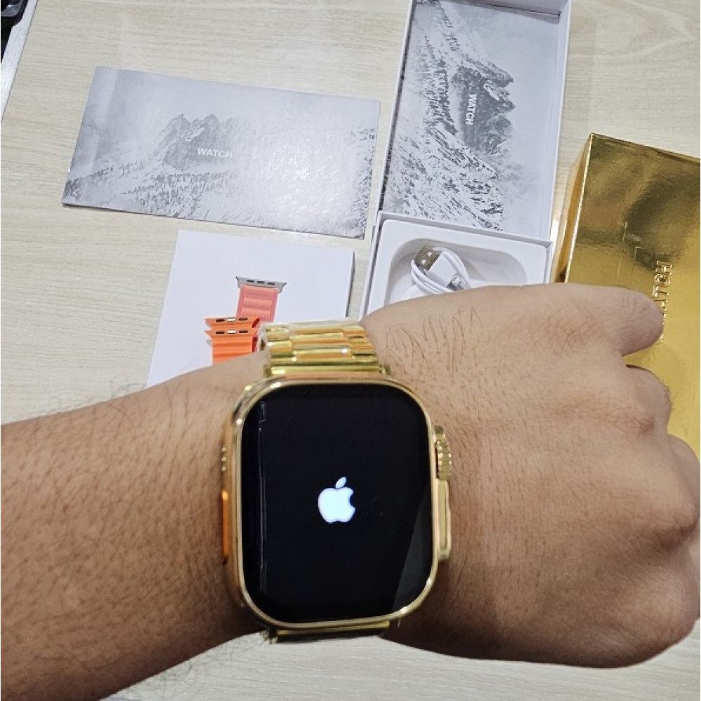 Apple Watch A2858 Ultra Smartwatch Apple Logo Dual Strip - Gold Edition Based on 1 reviews. - Write a review. 